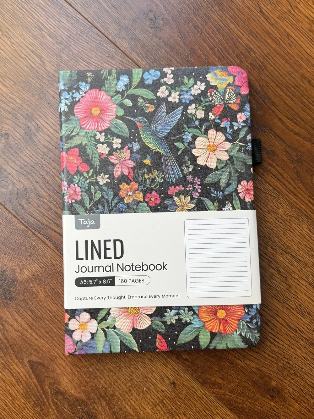 Floral Lined Journal Notebook